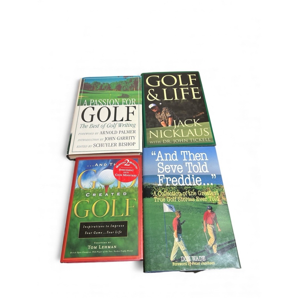 Golf Book Lot Passion for‎ Golf Arnold Palmer Nicklaus Seve Freddie Tom Lehman